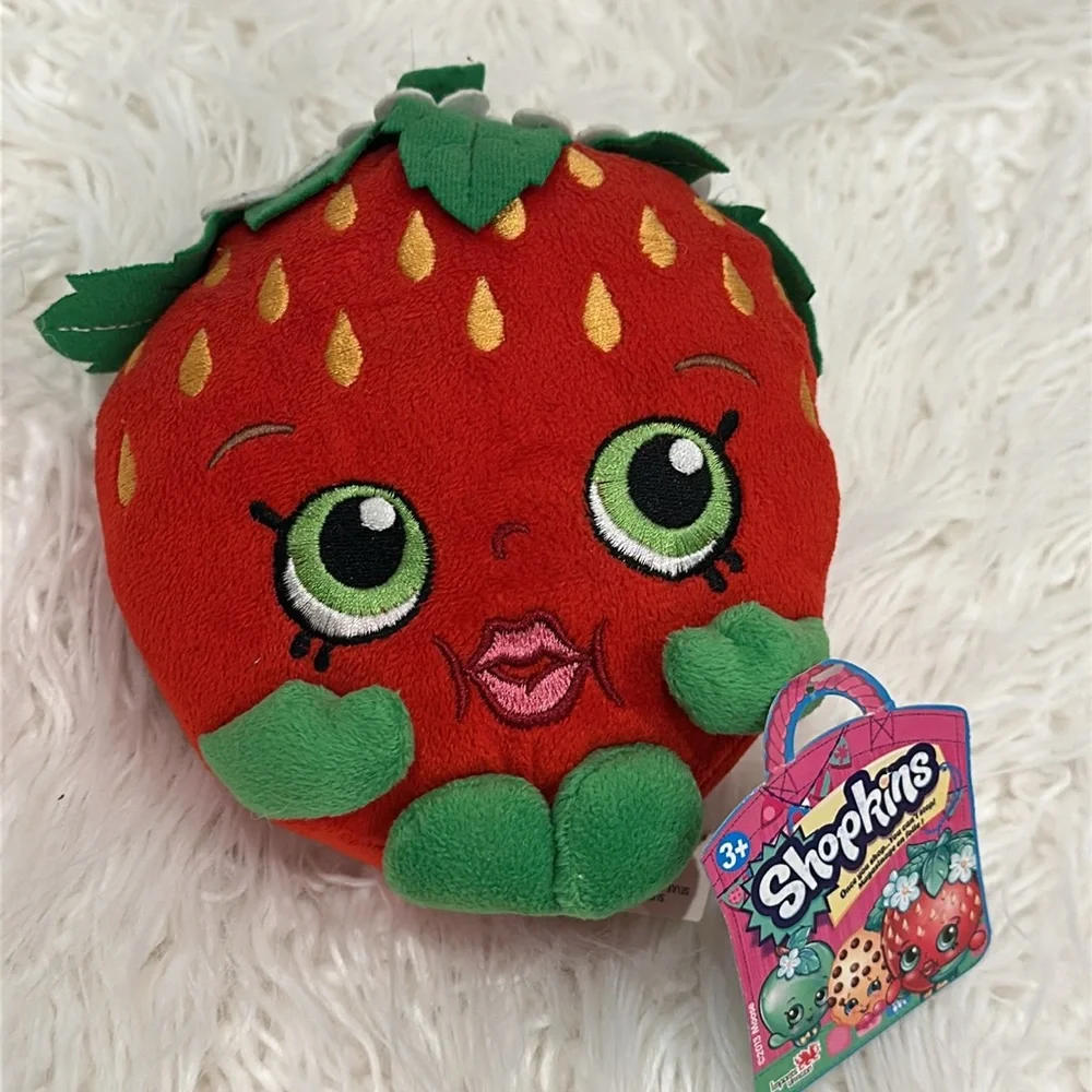 Shopkins Red Strawberry New Condition Stuff Fruit 6 1/2” Long